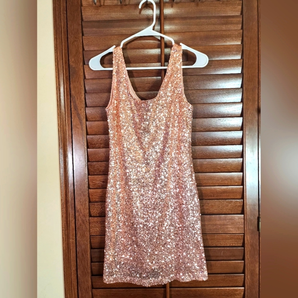 Rue21 Champagne Sequin Dress
